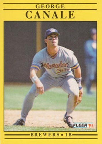 #578 George Canale - Milwaukee Brewers - 1991 Fleer Baseball