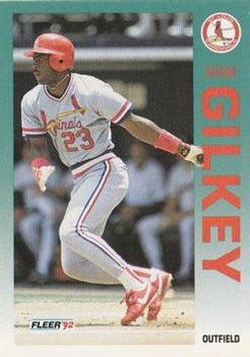 #578 Bernard Gilkey - St. Louis Cardinals - 1992 Fleer Baseball