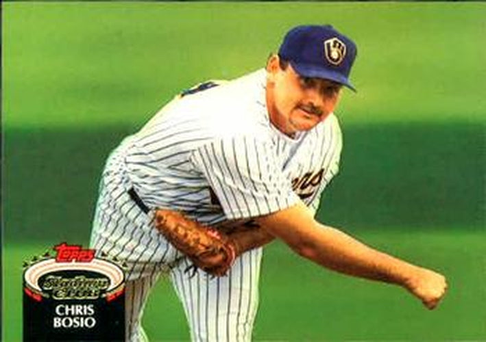 #578 Chris Bosio - Milwaukee Brewers - 1992 Stadium Club Baseball