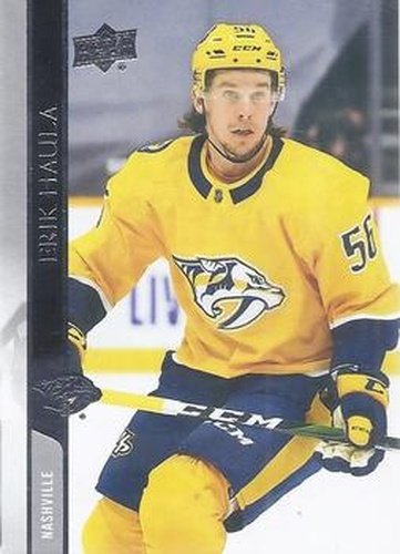 #578 Erik Haula - Nashville Predators - 2020-21 Upper Deck Hockey