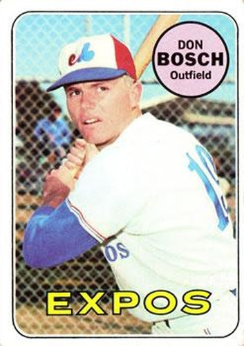 #578 Don Bosch - Montreal Expos - 1969 Topps Baseball