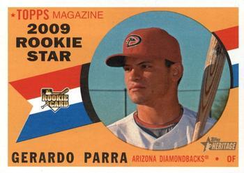 #578 Gerardo Parra - Arizona Diamondbacks - 2009 Topps Heritage Baseball