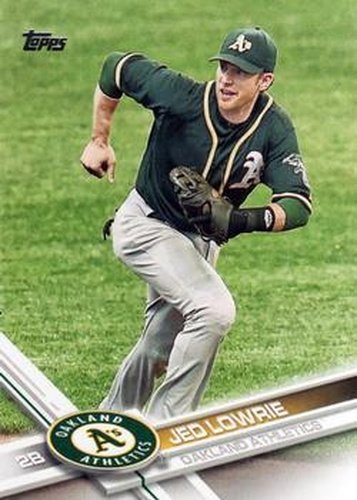 #578 Jed Lowrie - Oakland Athletics - 2017 Topps Baseball