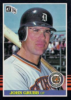 #578 John Grubb - Detroit Tigers - 1985 Donruss Baseball