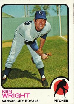 #578 Ken Wright - Kansas City Royals - 1973 Topps Baseball