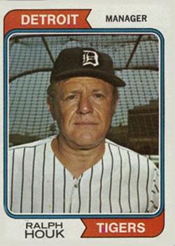 #578 Ralph Houk - Detroit Tigers - 1974 Topps Baseball