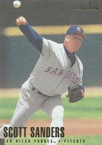 #578 Scott Sanders - San Diego Padres - 1996 Fleer Baseball