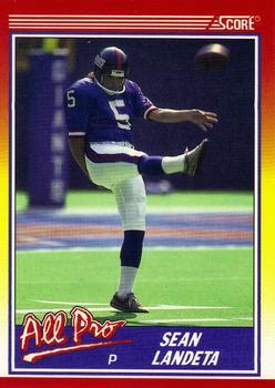 #578 Sean Landeta - New York Giants - 1990 Score Football