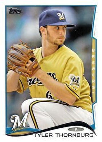 #578 Tyler Thornburg - Milwaukee Brewers - 2014 Topps Baseball