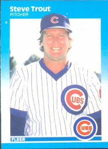 #578 Steve Trout - Chicago Cubs - 1987 Fleer Baseball