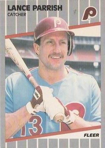 #578 Lance Parrish - Philadelphia Phillies - 1989 Fleer Baseball