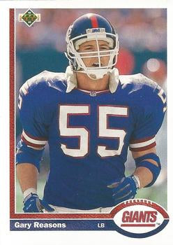 #578 Gary Reasons - New York Giants - 1991 Upper Deck Football