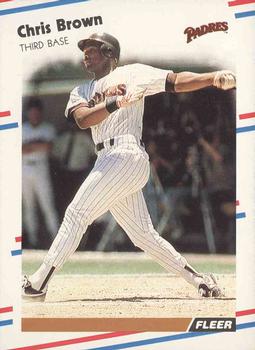 #578 Chris Brown - San Diego Padres - 1988 Fleer Baseball