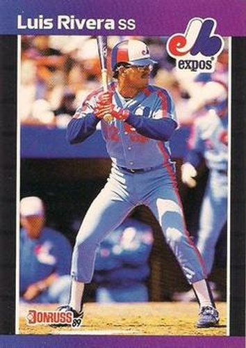 #578 Luis Rivera - Montreal Expos - 1989 Donruss Baseball