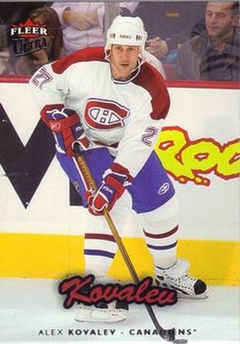 #104 Alex Kovalev - Montreal Canadiens - 2006-07 Ultra Hockey
