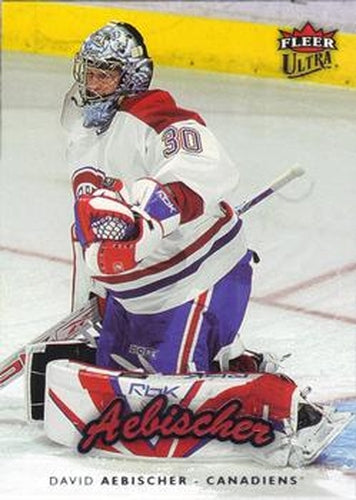 #106 David Aebischer - Montreal Canadiens - 2006-07 Ultra Hockey