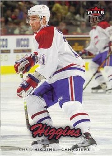 #108 Chris Higgins - Montreal Canadiens - 2006-07 Ultra Hockey