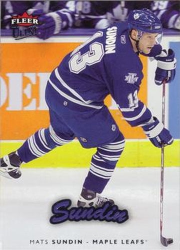 #181 Mats Sundin - Toronto Maple Leafs - 2006-07 Ultra Hockey