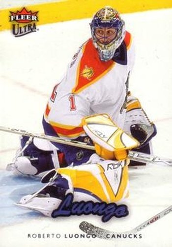 #189 Roberto Luongo - Vancouver Canucks - 2006-07 Ultra Hockey