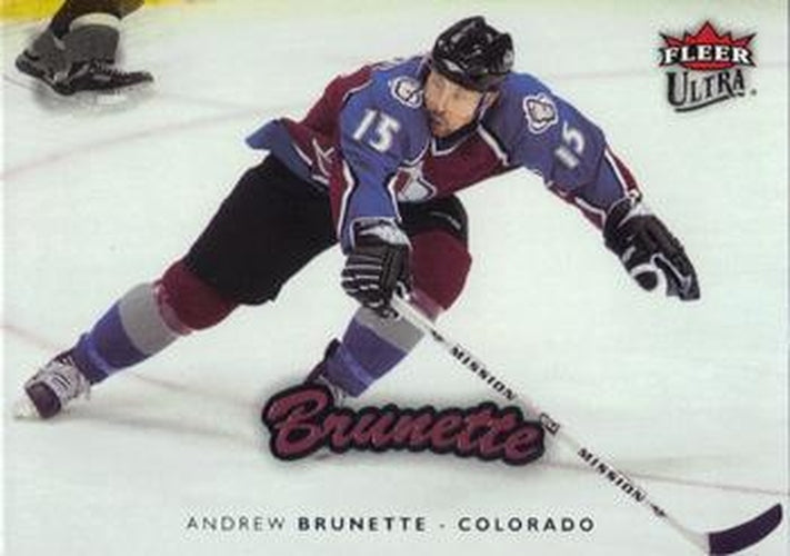 #51 Andrew Brunette - Colorado Avalanche - 2006-07 Ultra Hockey