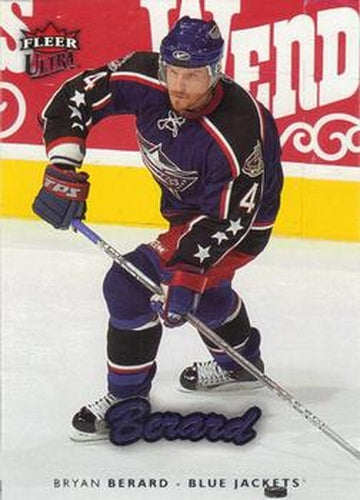 #60 Bryan Berard - Columbus Blue Jackets - 2006-07 Ultra Hockey