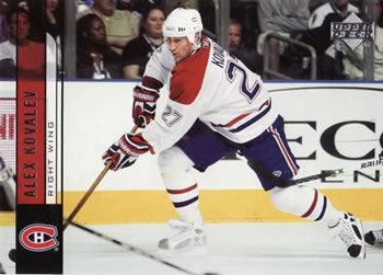 #102 Alex Kovalev - Montreal Canadiens - 2006-07 Upper Deck Hockey