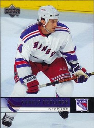 #131 Sandis Ozolinsh - New York Rangers - 2006-07 Upper Deck Hockey