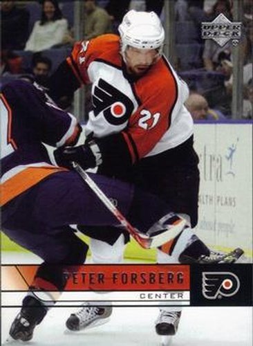 #142 Peter Forsberg - Philadelphia Flyers - 2006-07 Upper Deck Hockey