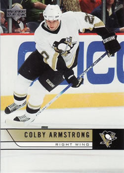 #156 Colby Armstrong - Pittsburgh Penguins - 2006-07 Upper Deck Hockey