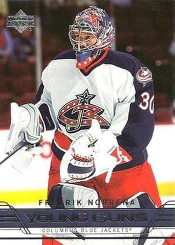 #208 Fredrik Norrena - Columbus Blue Jackets - 2006-07 Upper Deck Hockey