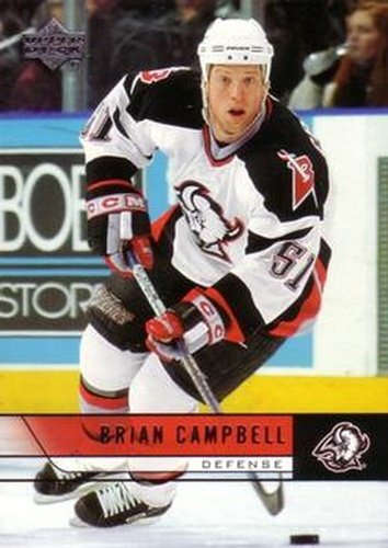 #26 Brian Campbell - Buffalo Sabres - 2006-07 Upper Deck Hockey