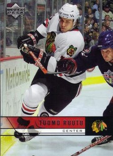 #42 Tuomo Ruutu - Chicago Blackhawks - 2006-07 Upper Deck Hockey