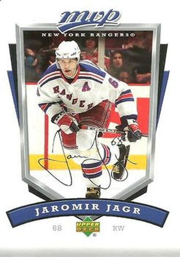 #191 Jaromir Jagr - New York Rangers - 2006-07 Upper Deck MVP Hockey