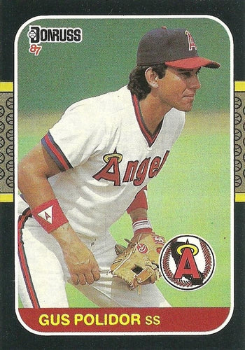 #579 Gus Polidor - California Angels - 1987 Donruss Baseball