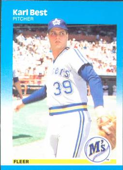 #579 Karl Best - Seattle Mariners - 1987 Fleer Baseball