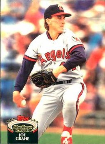 #579 Joe Grahe - California Angels - 1992 Stadium Club Baseball