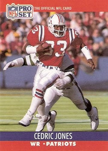 #579 Cedric Jones - New England Patriots - 1990 Pro Set Football