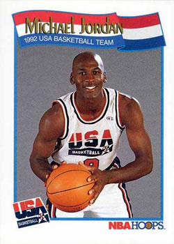 #579 Michael Jordan - USA - 1991-92 Hoops Basketball
