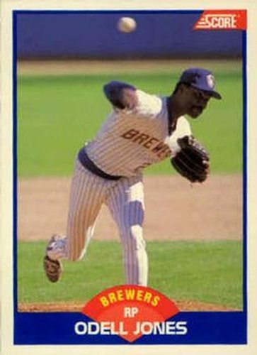 #579 Odell Jones - Milwaukee Brewers - 1989 Score Baseball