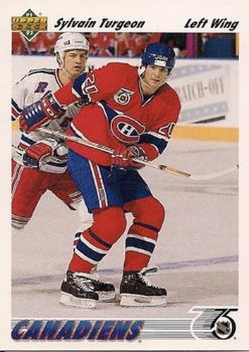 #579 Sylvain Turgeon - Montreal Canadiens - 1991-92 Upper Deck Hockey