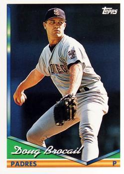 #579 Doug Brocail - San Diego Padres - 1994 Topps Baseball