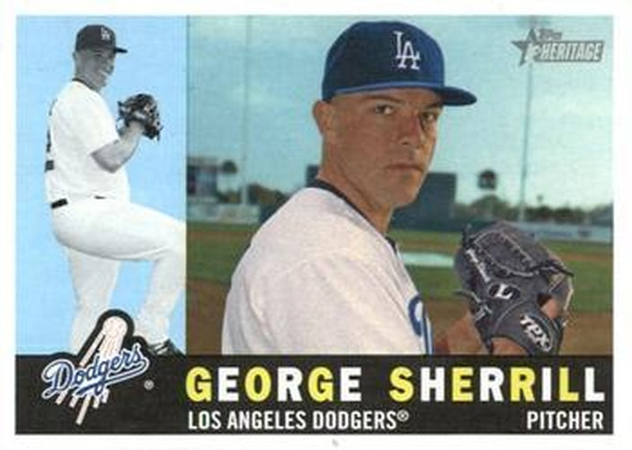 #579 George Sherrill - Los Angeles Dodgers - 2009 Topps Heritage Baseball