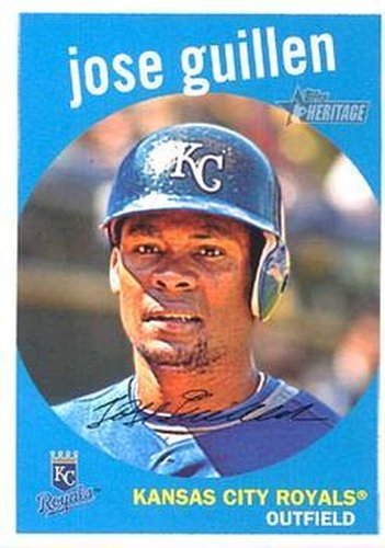 #579 Jose Guillen - Kansas City Royals - 2008 Topps Heritage Baseball