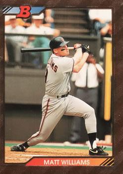 #579 Matt Williams - San Francisco Giants - 1992 Bowman Baseball