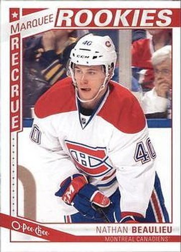 #579 Nathan Beaulieu - Montreal Canadiens - 2013-14 O-Pee-Chee Hockey