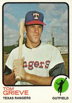 #579 Tom Grieve - Texas Rangers - 1973 Topps Baseball