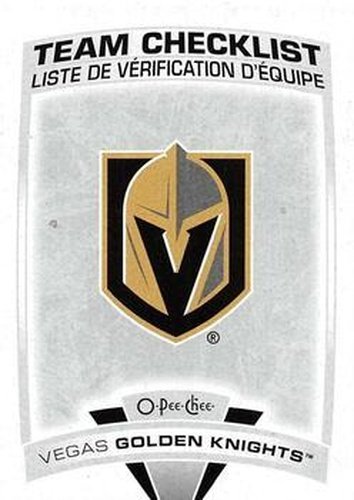 #579 Vegas Golden Knights - Vegas Golden Knights - 2019-20 O-Pee-Chee Hockey