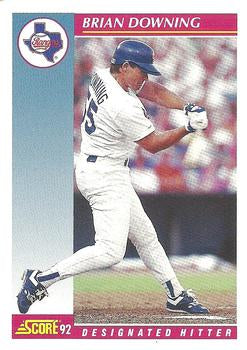 #579 Brian Downing - Texas Rangers - 1992 Score Baseball