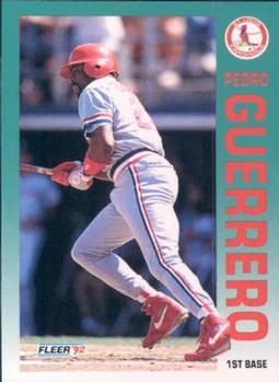#579 Pedro Guerrero - St. Louis Cardinals - 1992 Fleer Baseball