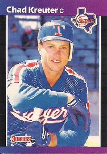 #579 Chad Kreuter - Texas Rangers - 1989 Donruss Baseball